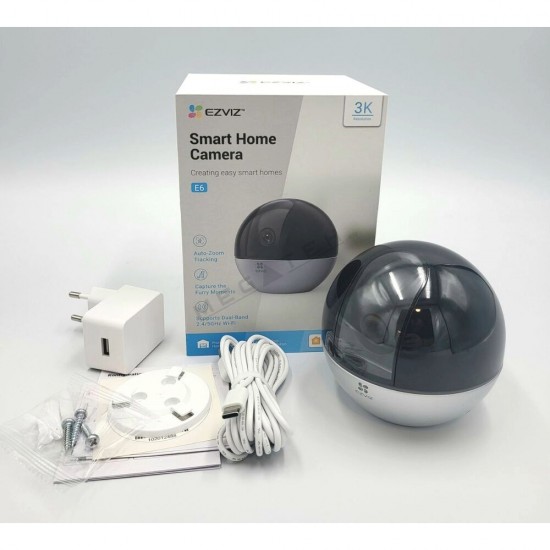 EZVIZ E6 Smart WiFi Pan Tilt Camera 5MP Apple Home Pet Detection