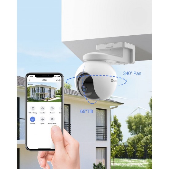 EZVIZ H8 Pro 3K Pan & Tilt WiFi Camera 5MP, AI, Active Defence, ColourVu