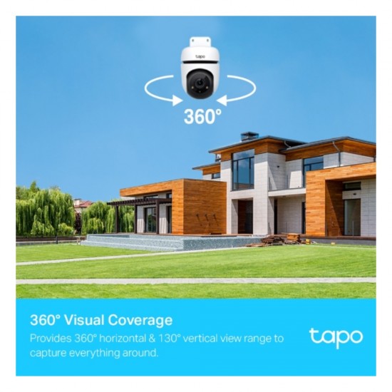 TP-Link Tapo Pan Tilt Smart Security Camera Outdoor CCTV C500
