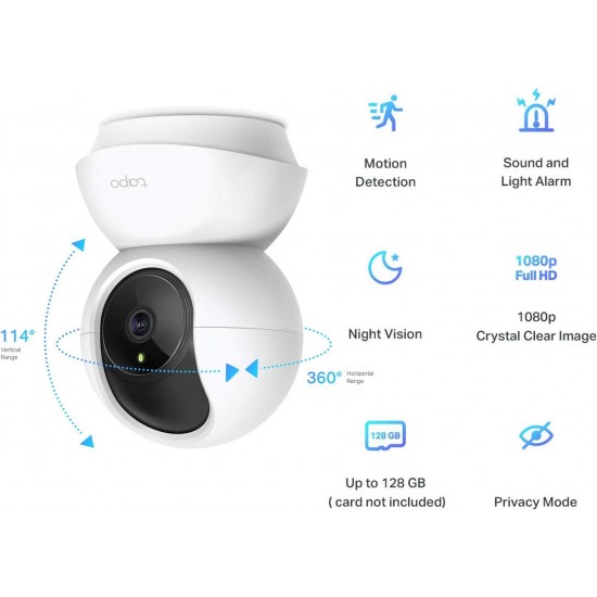 TP-Link Tapo Pan Tilt Smart Security Camera Indoor CCTV C200