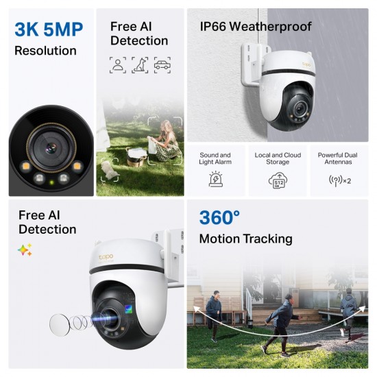 Tapo C530WS TP-Link 5MP 3K Smart Security Camera Outdoor CCTV 