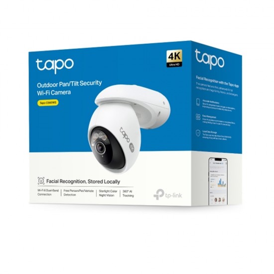 TP-Link Tapo C560WS Outdoor Pan & Tilt WiFi Security Camera with Colour Night Vision TP-Link Tapo C560WS Outdoor Pan & Tilt WiFi Security Camera with Colour Night Vision
