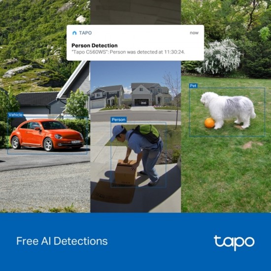 TP-Link Tapo C560WS Outdoor Pan & Tilt WiFi Security Camera with Colour Night Vision TP-Link Tapo C560WS Outdoor Pan & Tilt WiFi Security Camera with Colour Night Vision