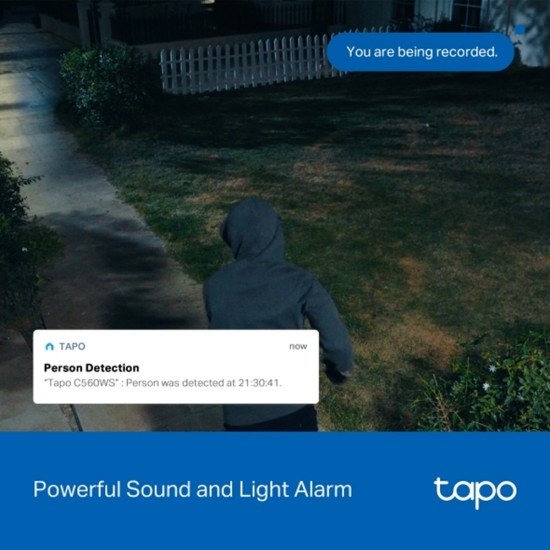 TP-Link Tapo C560WS Outdoor Pan & Tilt WiFi Security Camera with Colour Night Vision TP-Link Tapo C560WS Outdoor Pan & Tilt WiFi Security Camera with Colour Night Vision