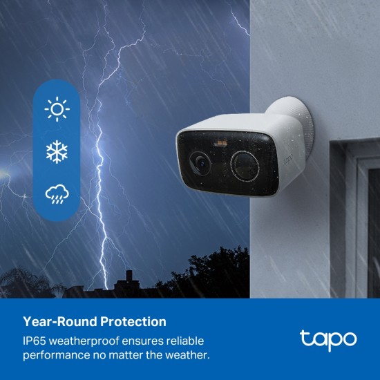 Smart Wire-Free Outdoor Security Camera TC80 with Colour Night Vision