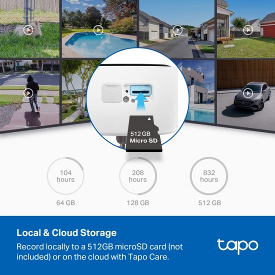 Smart Wire-Free Outdoor Security Camera TC80 with Colour Night Vision