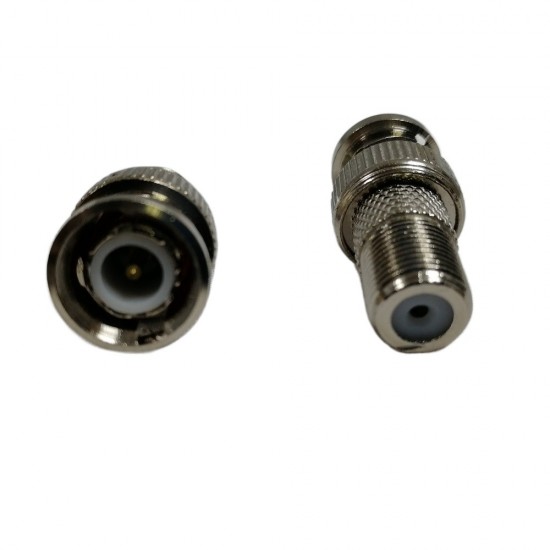BNC MALE PLUG TO F FEMALE SOCKET CONNECTOR ADAPTER CCTV SCREW ON CONVERTER 1 from satcity.ie Limerick Ireland