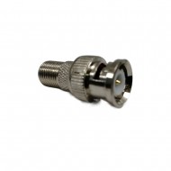 BNC MALE PLUG TO F FEMALE SOCKET CONNECTOR ADAPTER CCTV SCREW ON CONVERTER 1