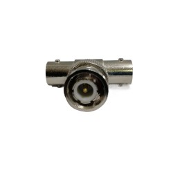 3 WAY BNC T PIECE CONNECTOR SPLITTER CCTV CAMERA MONITOR SOCKET JACK ADAPTOR 1