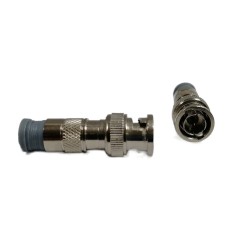 BNC CONNECTOR-COMPRESSION RG59 COAX CABLE CRIMP MALE PLUG FOR CCTV CAMERAS 1