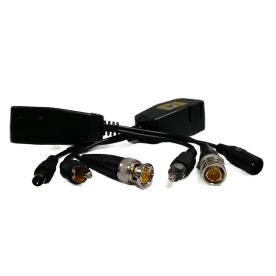 8MP Video, Audio & Power Over Ethernet CCTV Balun 1 Pair SATCITY LIMERICK