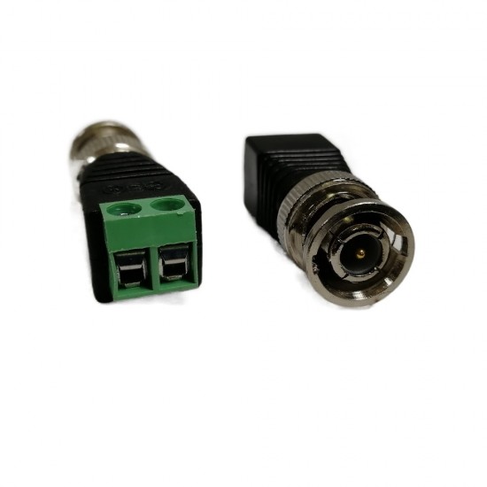 BNC MALE CONNECTOR-SCREW TERMINAL NO SOLDER CCTV DVR VIDEO CABLE END ADAPTER 1 from satcity.ie Limerick Ireland