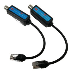 IP CAMERA OVER COAX VIDEO BALUN EXTENDER ETHERNET ADAPTER RESEIVER CCTV (PAIR) IP CAMERA OVER COAX VIDEO BALUN EXTENDER ETHERNET ADAPTER RESEIVER CCTV (PAIR)