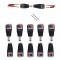  Pack of 10 Pairs in 5.5mm - 2.1mm  Jack Connectors and Plug Adapters 