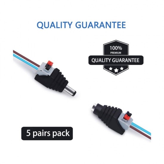 Pack of 10 Pairs in 5.5mm - 2.1mm Jack Connectors and Plug Adapters Pack of 10 Pairs in 5.5mm x 2.1mm Jack Connectors and Plug Adapters -satcity-limerick-satcity.ie