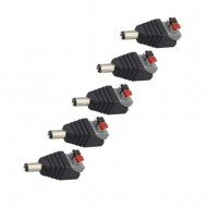 DC MALE POWER CCTV CAMERA CONNECTOR ADAPTER JACK PLUG CABLE PUSH TYPE 10