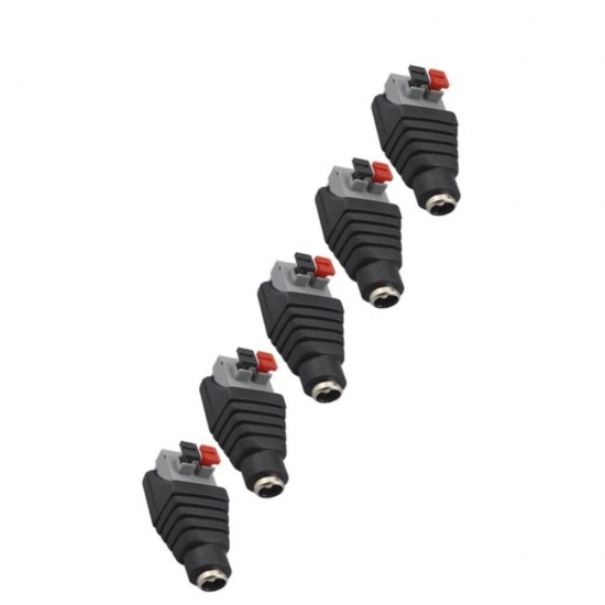 DC Female 2.1mm Connector Push Type for CCTV PACK OF 10 SATCITY LIMERICK SATCITY.IE