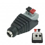 DC Female 2.1mm Connector Push Type for CCTV