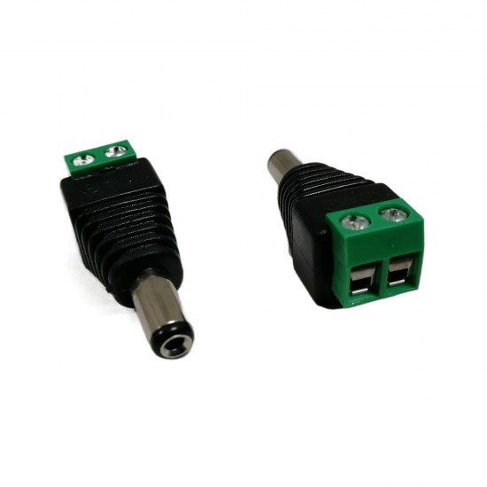 DC MALE POWER BALUN PLUG ADAPTER CONNECTOR JACK SOCKET CABLE PUSH FOR CCTV 10 from satcity.ie Limerick Ireland