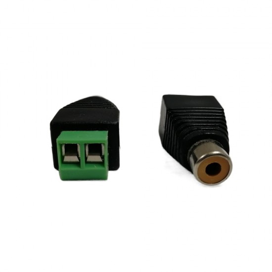 RCA FEMALE CONNECTOR PHONO SOCKET TO AV SCREW TERMINATION BLOCK AUDIO FOR CCTV from satcity.ie Limerick Ireland