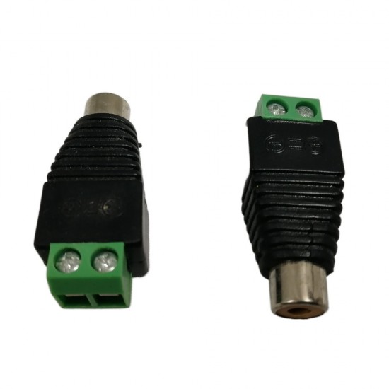 RCA FEMALE CONNECTOR PHONO SOCKET TO AV SCREW TERMINATION BLOCK AUDIO FOR CCTV from satcity.ie Limerick Ireland
