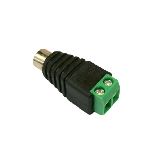 RCA FEMALE CONNECTOR PHONO SOCKET TO AV SCREW TERMINATION BLOCK AUDIO FOR CCTV from satcity.ie Limerick Ireland