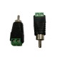 RCA MALE CONNECTOR PHONO SOCKET TO AV SCREW TERMINATION BLOCK AUDIO FOR CCTV from satcity.ie Limerick Ireland
