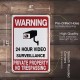 CCTV Surveillance Security Camera Heavy Duty Warning Sign – Weatherproof Outdoor Sign