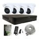 Dahua 4 Channel IP CCTV Kit NVR-9004 with 4MP Lite AI WizSense Dome Cameras (2.8mm)