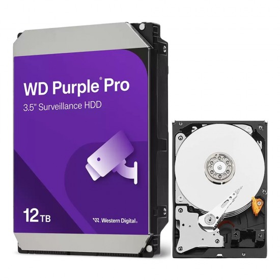 12TB WD Purple Pro Surveillance CCTV Hard Drive (3.5") from Satcity.ie Ireland Limerick 12TB WD Purple Pro Surveillance CCTV Hard Drive (3.5")