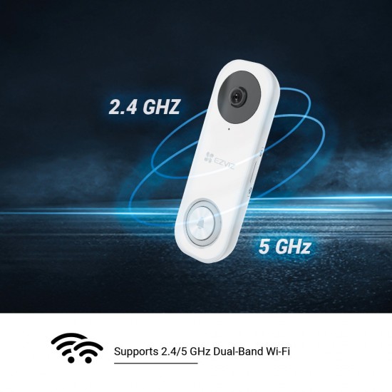 EZVIZ DB1 PRO - Wired WiFi Video Doorbell 5MP 2K+ from Satcity.ie Ireland Limerick EZVIZ DB1 PRO - Wired WiFi Video Doorbell 5MP 2K+