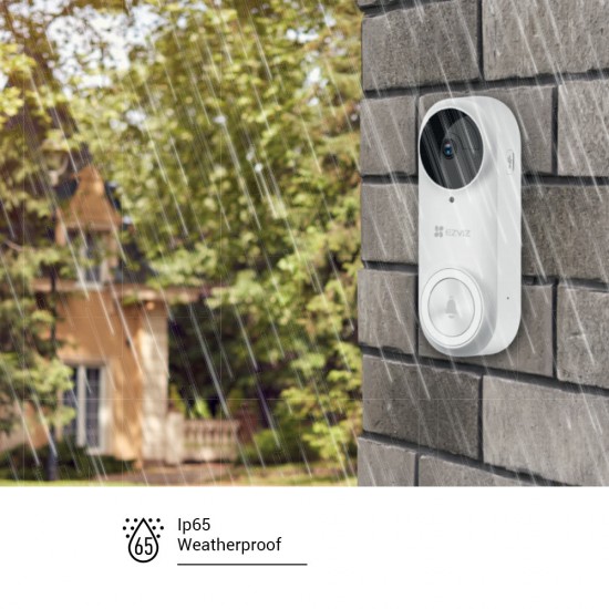 EZVIZ DB2 - Battery Powered WiFi Doorbell Kit with Chime 3MP 2K from Satcity.ie Ireland Limerick EZVIZ DB2 - Battery Powered WiFi Doorbell Kit with Chime 3MP 2K