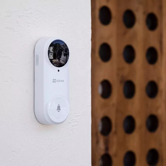 EZVIZ DB2 - Battery Powered WiFi Doorbell Kit with Chime 3MP 2K from Satcity.ie Ireland Limerick EZVIZ DB2 - Battery Powered WiFi Doorbell Kit with Chime 3MP 2K