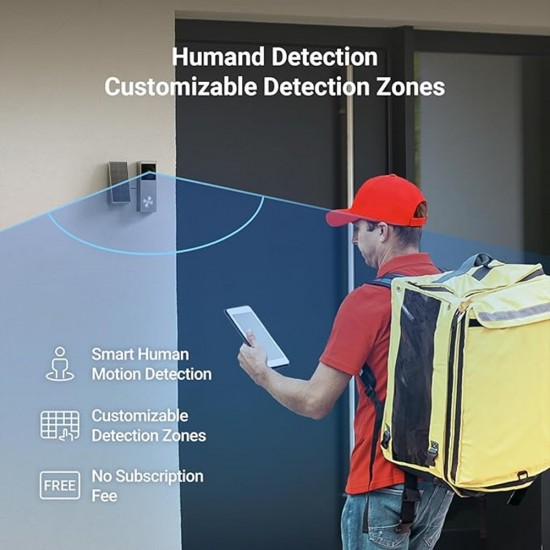 EZVIZ EP3x Pro - Battery Powered WiFi Doorbell Kit with Solar Panel