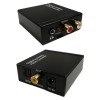 DIGITAL AUDIO TO ANALOGUE CONVERTER STEREO TOSLINK RCA USB POWER COAX ADAPTER