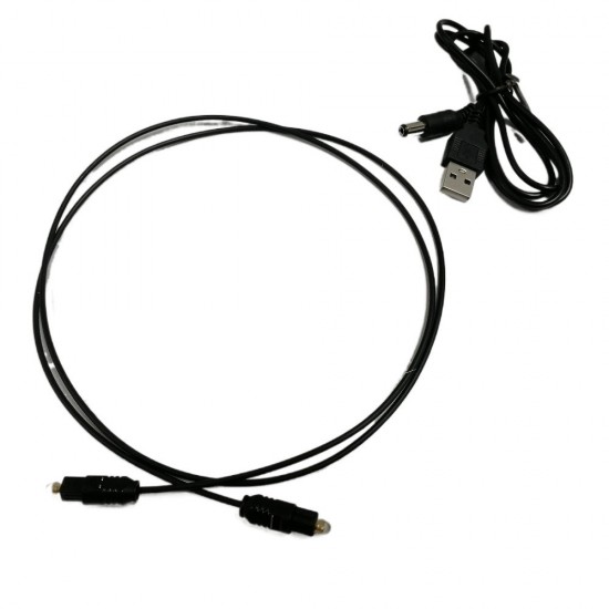 DIGITAL AUDIO TO ANALOGUE CONVERTER STEREO TOSLINK RCA USB POWER COAX ADAPTER