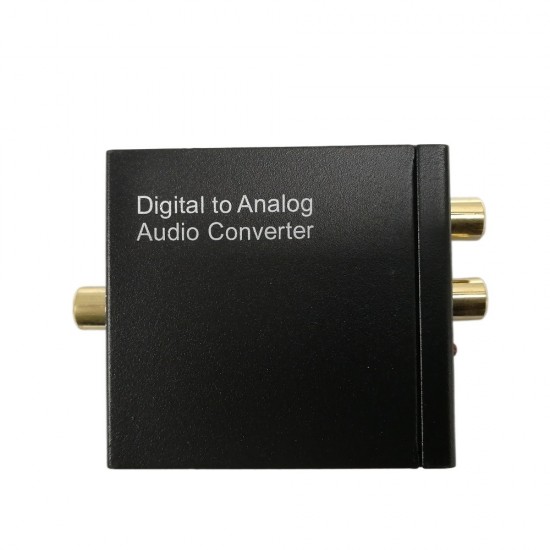 DIGITAL AUDIO TO ANALOGUE CONVERTER STEREO TOSLINK RCA USB POWER COAX ADAPTER