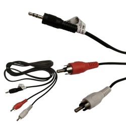 1.5M AUX Adapter 3.5mm male to Phono RCA male audio Jack to stereo adapter cable 1.5M AUX Adapter 3.5mm male to Phono RCA male audio Jack to stereo adapter cable