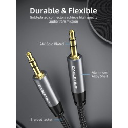 Premium 0.3m AUX Male to Male Cable 3.5mm Jack Premium 0.3m AUX Male to Male Cable 3.5mm Jack