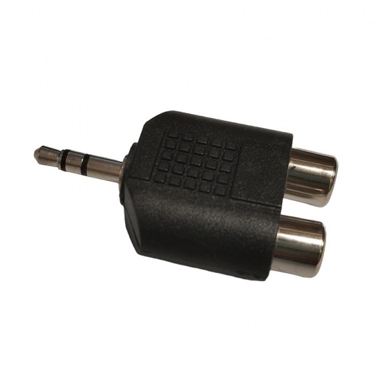 3.5MM AUX JACK TO STEREO RCA AUDIO ADAPTER MALE PLUG 2 RCA PHONO FEMALE SOCKETS from Satcity.ie Ireland Limerick 3.5MM AUX JACK TO STEREO RCA AUDIO ADAPTER MALE PLUG 2 RCA PHONO FEMALE SOCKETS