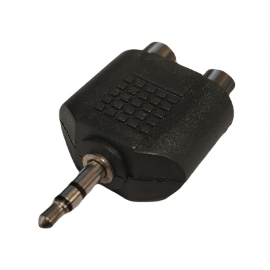 3.5MM AUX JACK TO STEREO RCA AUDIO ADAPTER MALE PLUG 2 RCA PHONO FEMALE SOCKETS from Satcity.ie Ireland Limerick 3.5MM AUX JACK TO STEREO RCA AUDIO ADAPTER MALE PLUG 2 RCA PHONO FEMALE SOCKETS