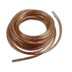 50M TRANSPARENT SPEAKER CABLE 2 CORE CLEAR CAR AUTO AUDIO HIFI TWIN WIRE LEAD 50M TRANSPARENT SPEAKER CABLE 2 CORE CLEAR CAR AUTO AUDIO HIFI TWIN WIRE LEAD