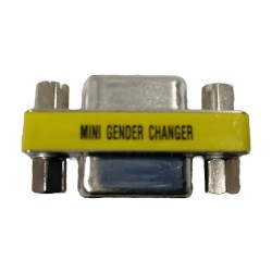 GENDER CHANGER VGA JOINER COUPLER D-SUB 15 PIN FEMALE TO FEMALE SVGA ADAPTOR