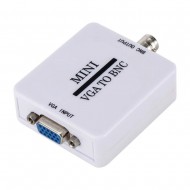 MINI VGA TO BNC VIDEO CONVERTER AV ADAPTER DIGITAL COMPOSITE BOX FOR HDTV CABLE