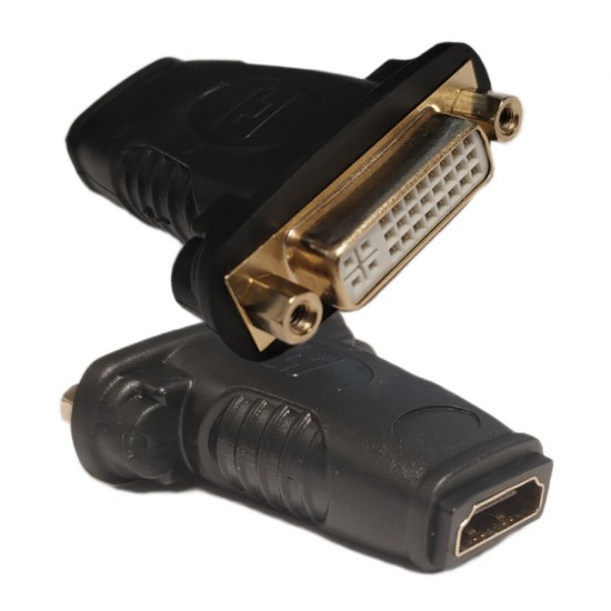 DVI-D FEMALE TO HDMI A MALE ADAPTER CONVERTER Gold Plated 24+1 Pin PC to Monitor from Satcity.ie Ireland Limerick DVI-I FEMALE TO HDMI A FEMALE ADAPTER CONVERTER Gold Plated 24+1 Pin PC to Monitor
