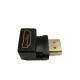 HDMI FEMALE TO HDMI MALE 4K RIGHT ANGLES ADAPTER 90 DEGREE CONNECTOR 2x270 CABLE