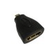 HDMI FEMALE TO MICRO HDMI TYPE D MALE ADAPTER CONVERTOR IN GOLD PLATED PC TV
