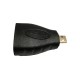 HDMI FEMALE TO MICRO HDMI TYPE D MALE ADAPTER CONVERTOR IN GOLD PLATED PC TV