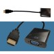 HDMI to VGA Adapter 0.15m