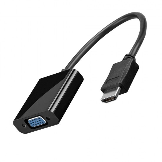 HDMI (type A) to VGA female Adapter 0.15m nickel-plated + 3.5 mm jack cable